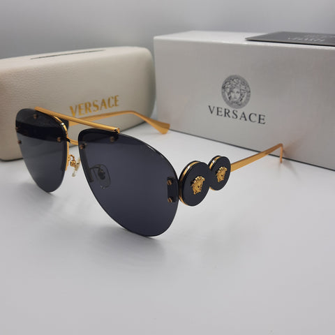 Solaires: VERSACE NOIR doré VE2250