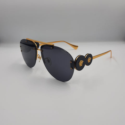 Solaires: VERSACE NOIR doré VE2250