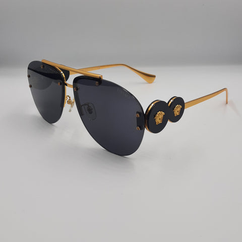 Solaires: VERSACE NOIR doré VE2250