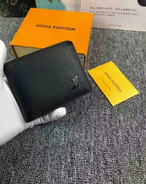Portefeuille LV en cuir noir - Luxoria® | Boutique de mode en Ligne 