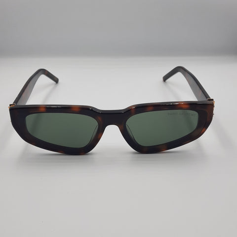 Solaires: SAINT LAURENT SL M251 vert havane doré